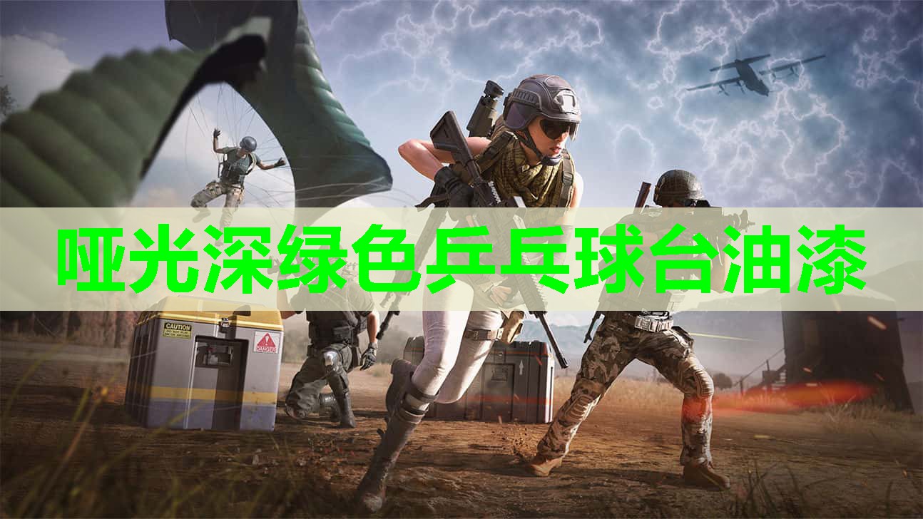 哑光深绿色乒乓球台油漆